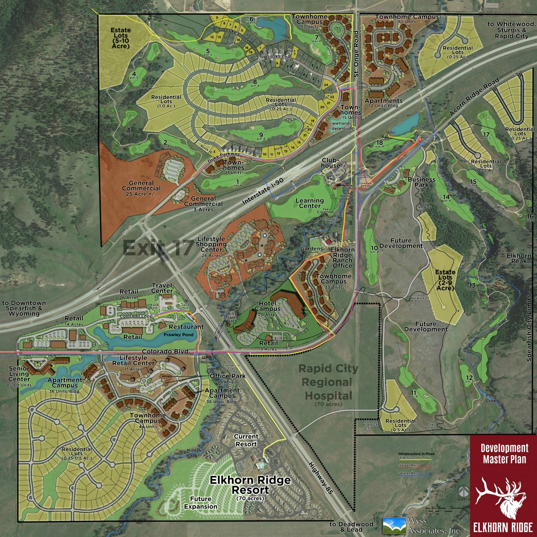 Elkhorn Ridge Development Master Plan Map